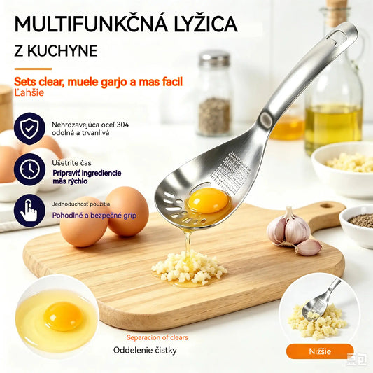 🔥50% sleva🔥🥄Multifunkční lžíce a sítko z nerezavějící oceli 304