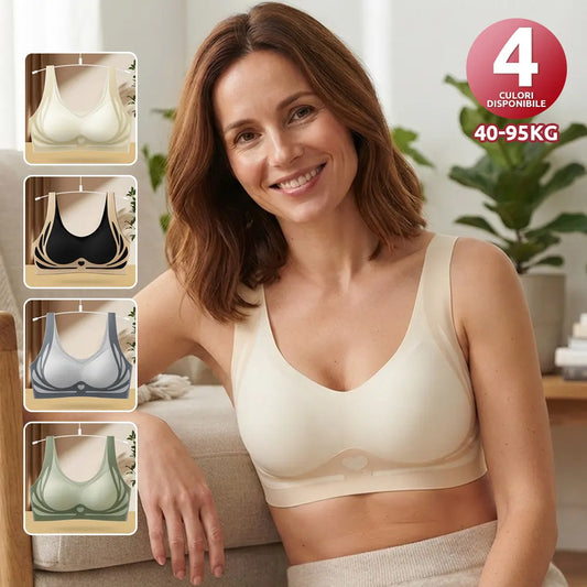 ❤️【Balení 3 kusů】VVysoce elastická bezešvá push-up podprsenka pro větší velikosti ❤️【40-85 kg】