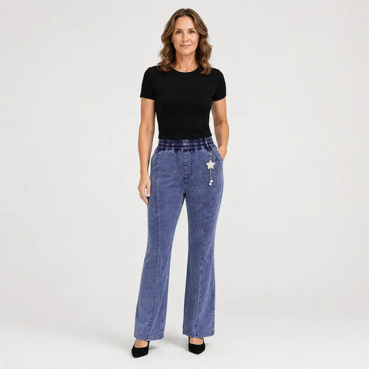 👖【S-4XL】Dámské strečové džíny s vysokým pasem