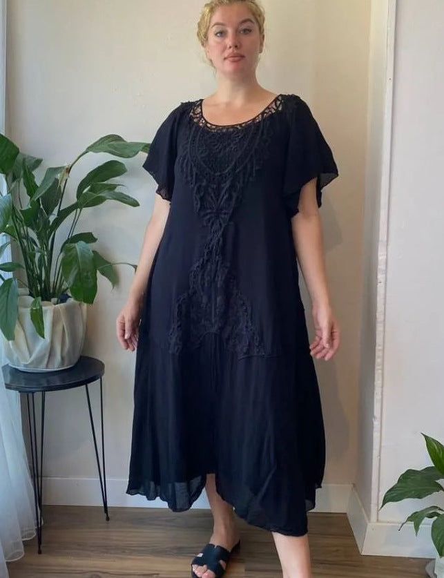 💖【S-5XL】nové šaty, plus size, pohodlné a volné Vynikající kvalita Perfektně padnou všem typům postav