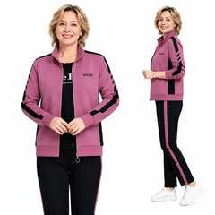 🔥Časově omezená speciální nabídka🔥【M-5XL】【Bunda + kalhoty】😍 Nový podzimní ležérní sportovní set, velká velikost
