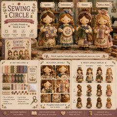 🎁Poslední den: Využijte slevu 49 %! 🧵 Miniaturní patchworková sada ze série Miniature World.