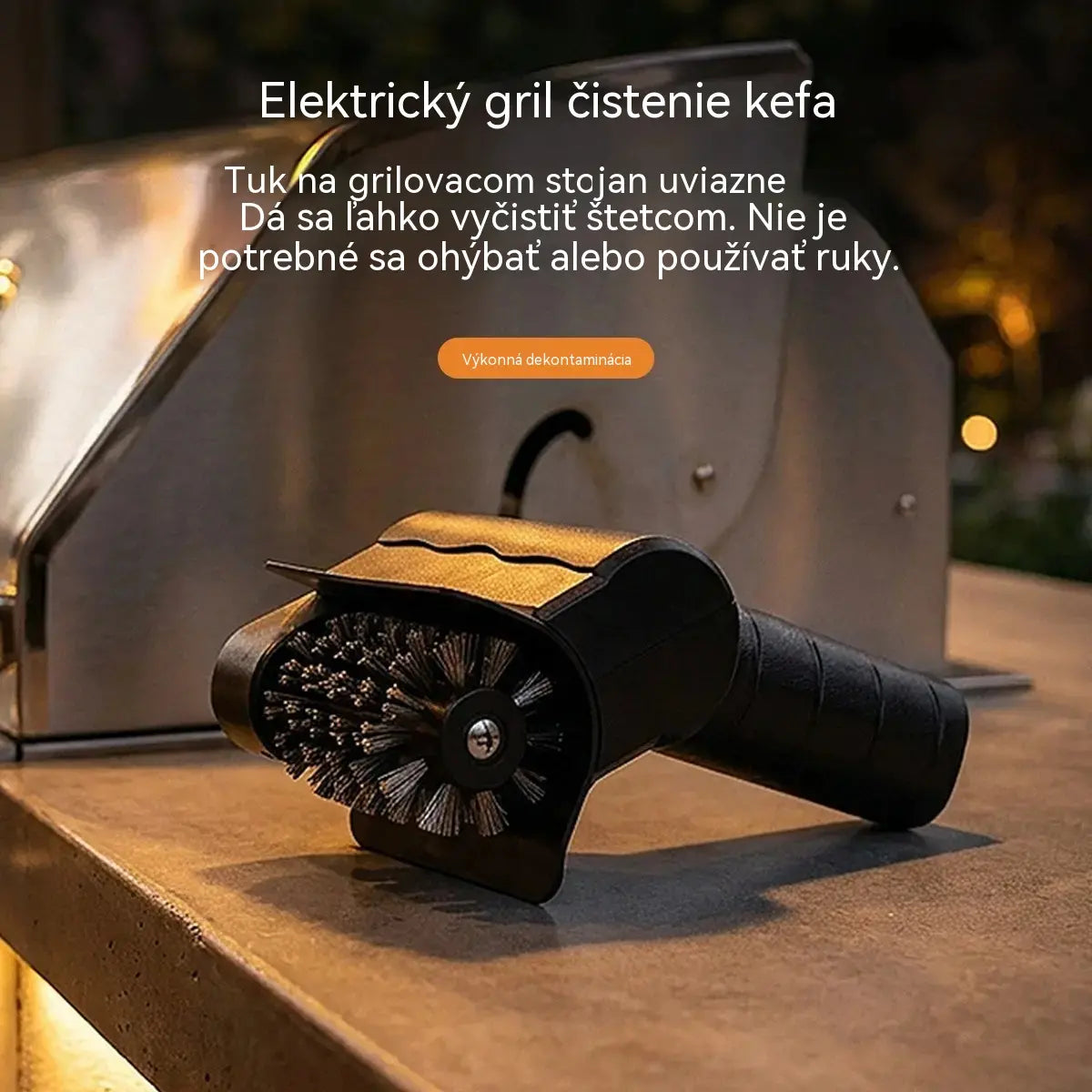 🔋🧹 Bezdrátový elektrický čistící kartáč na gril – lithiová baterie, multifunkční a snadno použitelná 🔥🍖