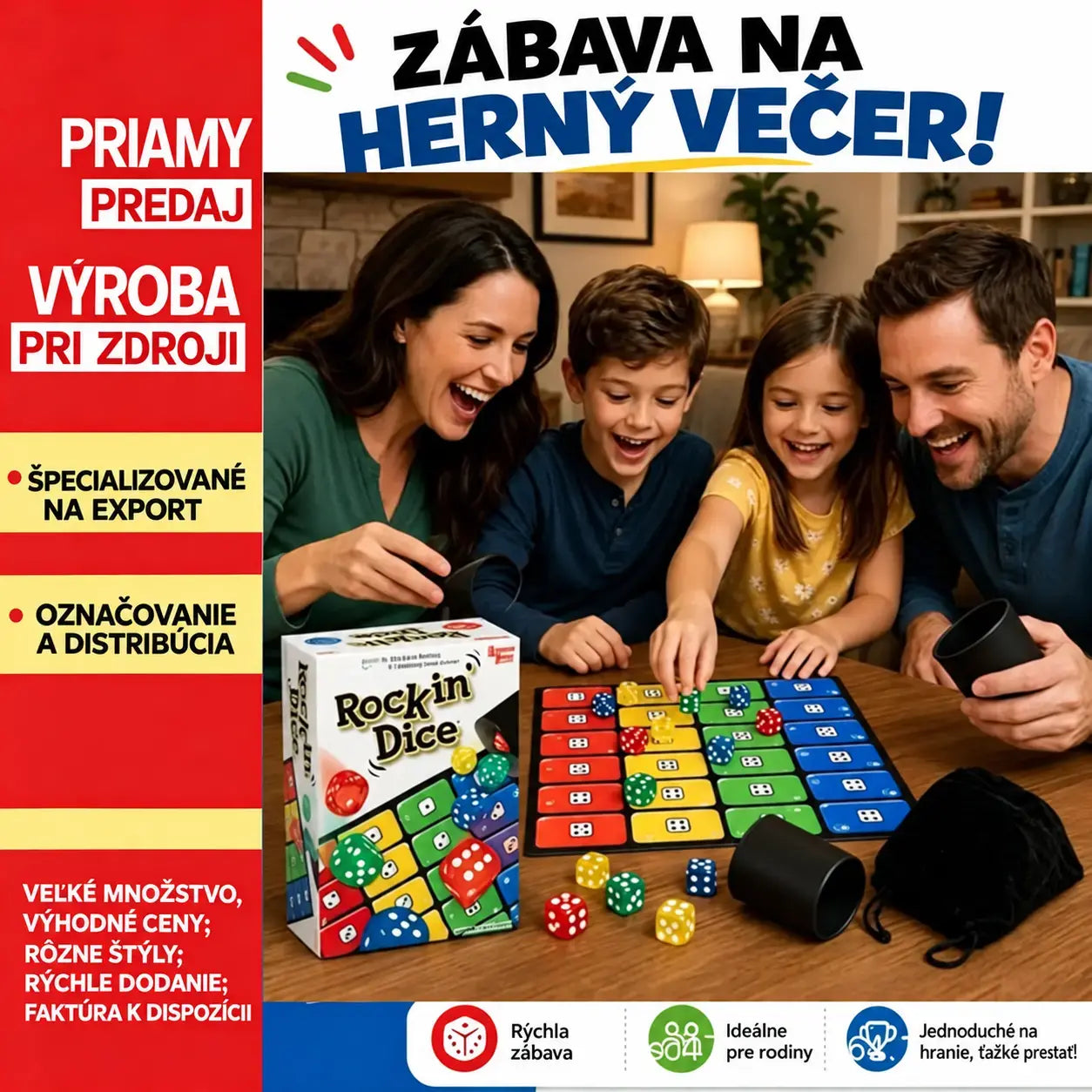 🎲👨‍👩‍👧‍👦Oblíbená kostková společenská hra: Ligreto