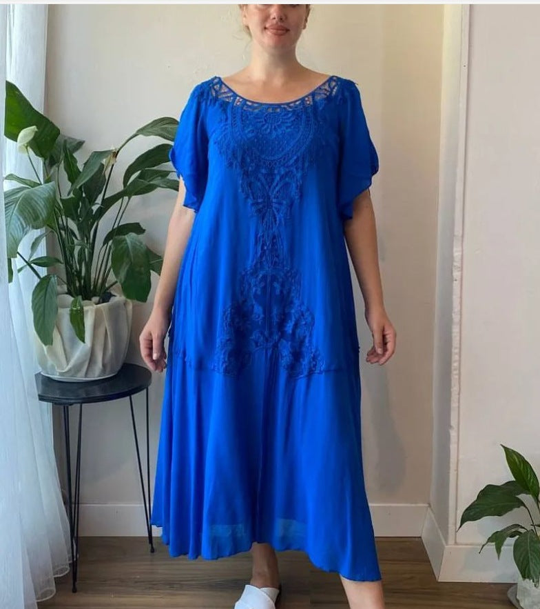 💖【S-5XL】nové šaty, plus size, pohodlné a volné Vynikající kvalita Perfektně padnou všem typům postav