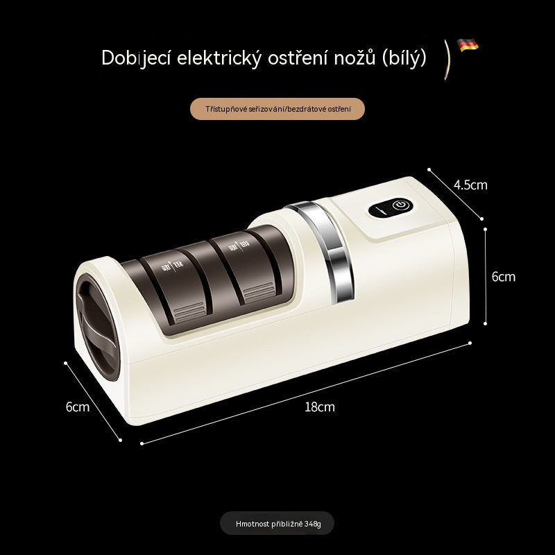 ⏳ Časově omezená sleva 49 %! 🔪 Multifunkční akumulátorový elektrický brousek na nože, dobíjecí ✨