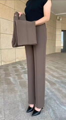 【M-4XL】 Vysoce kvalitní nové stylové módní rovné ležérní kalhoty