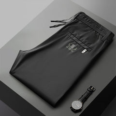 【Kupte 1 a získejte 1 zdarma 】【M–5XL】Letní tenké pánské rovné kalhoty z ledového hedvábí