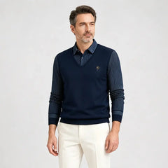 👔【M-4XL】2026 Nové pánské zimní polo tričko větších velikostí s límečkem a fleecovou podšívkou.