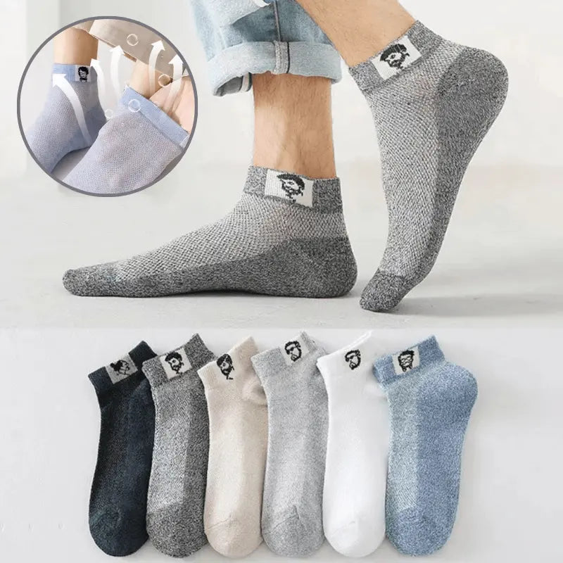 🧦【10 párů】 (35-42) Prodyšné letní deodorantní ponožky pro muže.