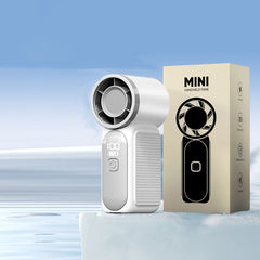 Kapesní mini ventilátor s turbomotorem, silný vítr, přenosný na cesty a kempování