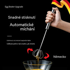 [sada 2 ks] Poloautomatický šlehač vajec z nerezové oceli