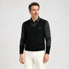 👔【M-4XL】Nové pánské zimní polo tričko větších velikostí s límečkem a fleecovou podšívkou.