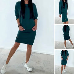 🎁【S-3XL】Nové dámské šaty úzkého střihu z čisté bavlny