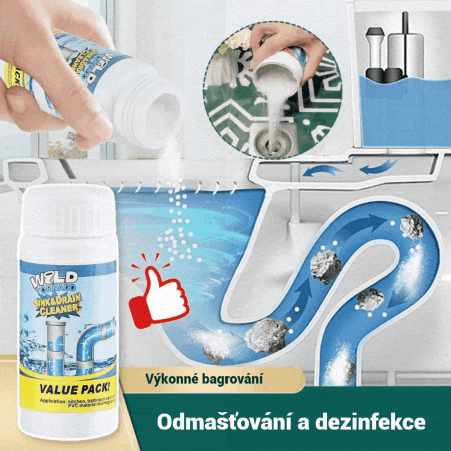 🛁💦【Kupte 1 a získejte 1 zdarma】🌟Čistič dřezů a odpadů: Pěna s vysokou hustotou z extraktů a rozkladných enzymů.