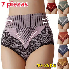 Poslední den 50% sleva【7 kusů】[40-85kg] Dámské kalhotky s vysokým pasem pro regulaci bříška-Z