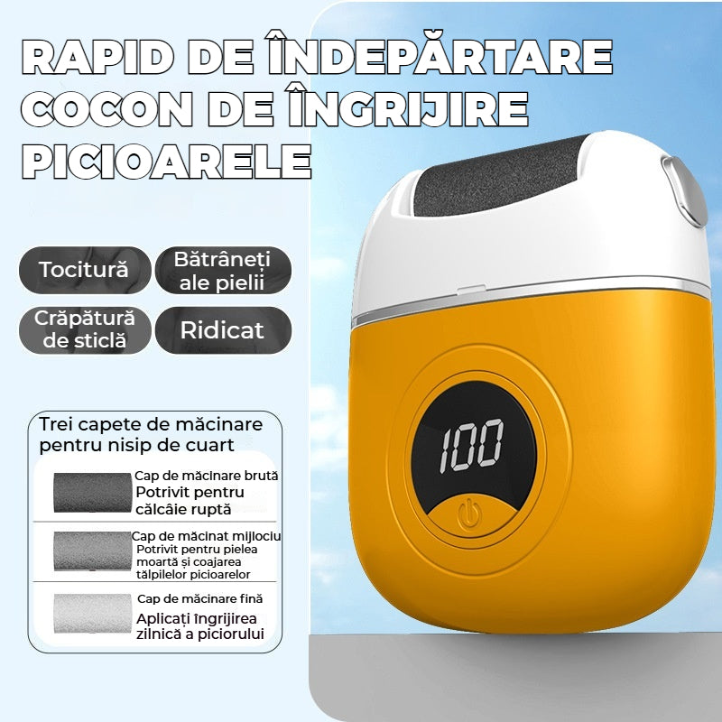 ✨🔥45% sleva za super cenu🔥🦶🛁Nové elektrické kolečko na nohy, odstraňování odumřelé kůže na patách, LED pomocné osvětlení.elektrické kolečko na nohy pro pedikúru