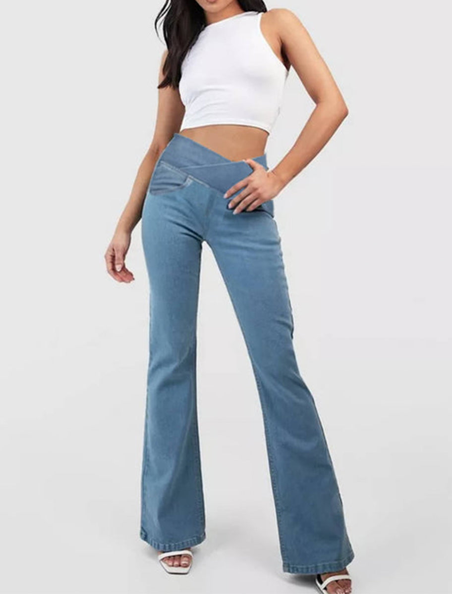 👖✨【Sleva 50 % na omezenou dobu】Horký hit – džíny s vysokým pasem, zeštíhlující a formující hýždě💖