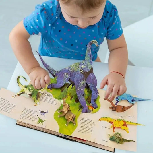 📕 3D encyklopedie prehistorických dinosaurů - vyskakovací kniha - encyklopedie dinosaurů