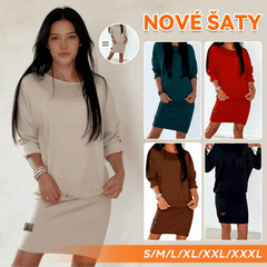 🎁【S-3XL】Nové dámské šaty úzkého střihu z čisté bavlny