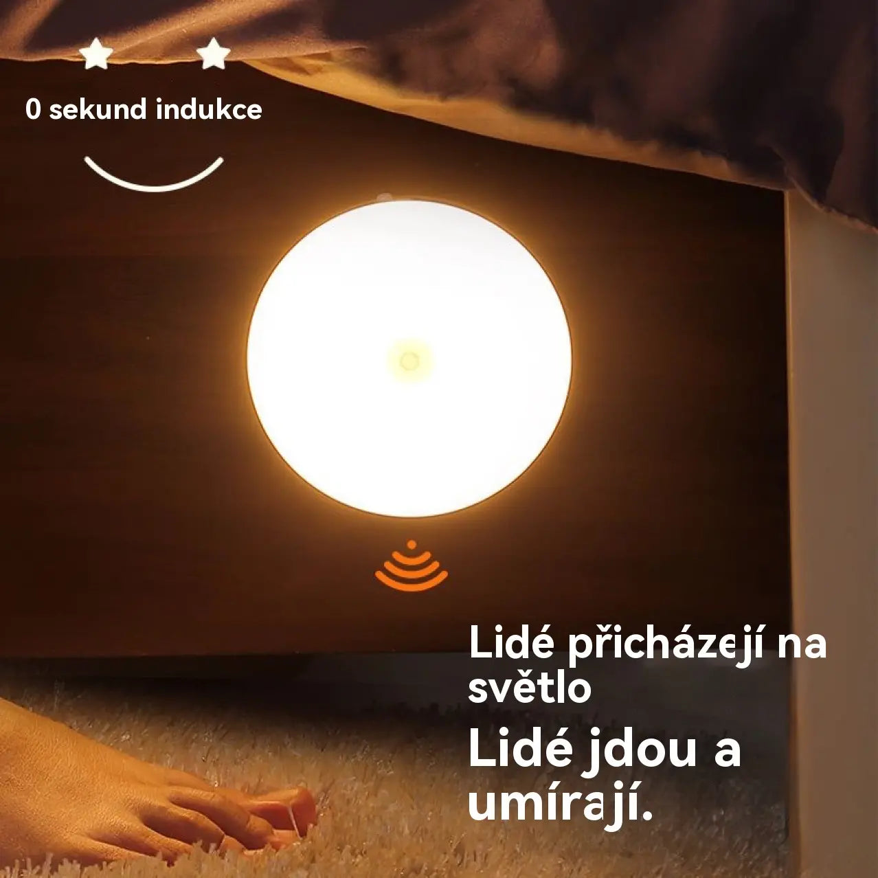 🏡【Kupte 2 a dostanete 2 zdarma】💡Dobíjecí LED noční lampa s pohybovým senzorem