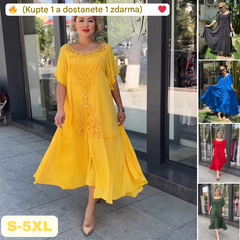 ❤️【S-5XL】nové šaty, plus size, pohodlné a volné🔥Vynikající kvalita👌Perfektně padnou všem typům postav👌