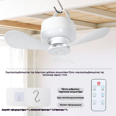 ⏰ Časově omezená nabídka: Nabíjecí stropní ventilátor s LED světlem!