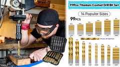 【99ks/sada】Sada vrtáků s titanovým povlakem