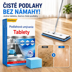 💦🏡【120 ubrousků】Ve vodě rozpustné ubrousky pro čištění podlah