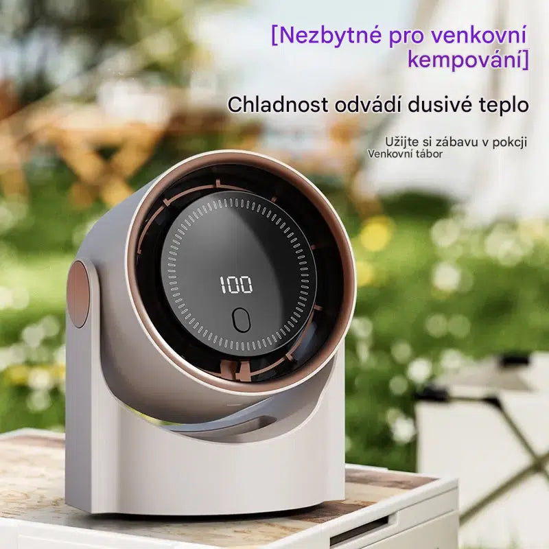 🧊🍃Nový stolní ventilátor bez lopatek s turbínou (lze namontovat na zeď)
