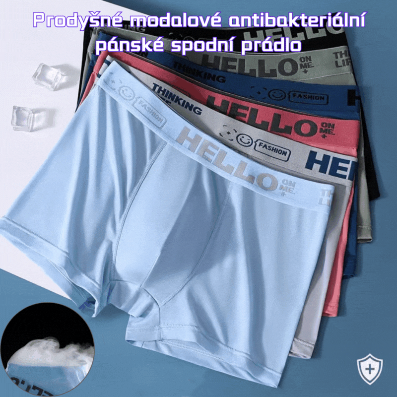 🔥【6 dílná sada】🧊 Poslední den sleva 49 % --- Pánské boxerky ve tvaru U z konvexní síťoviny s antibakteriálním efektem, plus size ❤️ (40 kg-110 kg)