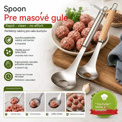 🍖【2 kusy】Forma na masové koule z nerezavějící oceli 304 – ideální pro přípravu masových a rybích koulí, dokonalá pro domácí vaření. 🥄