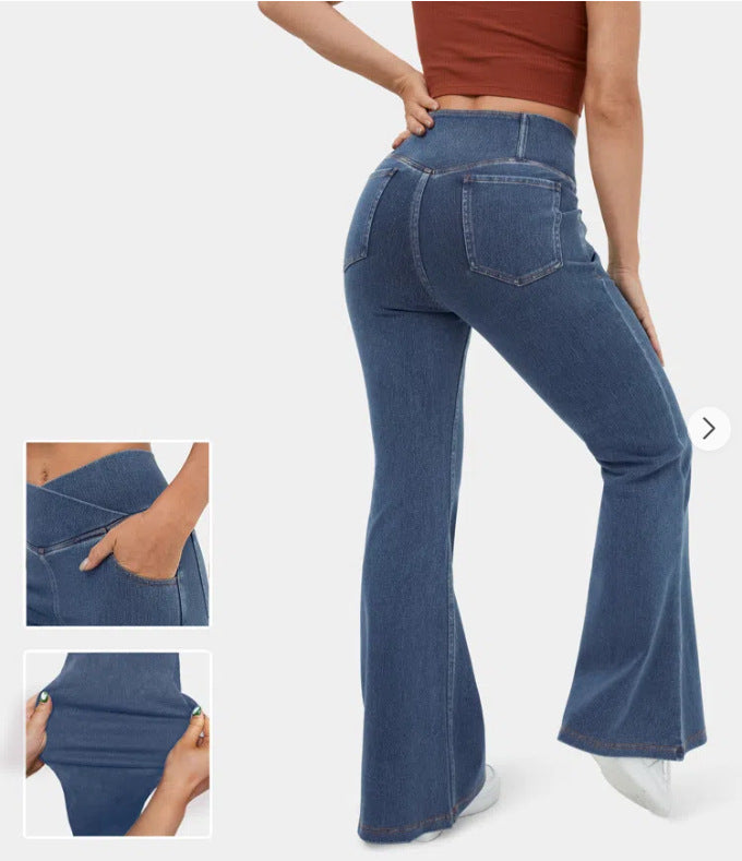 👖✨【Sleva 50 % na omezenou dobu】Horký hit – džíny s vysokým pasem, zeštíhlující a formující hýždě💖