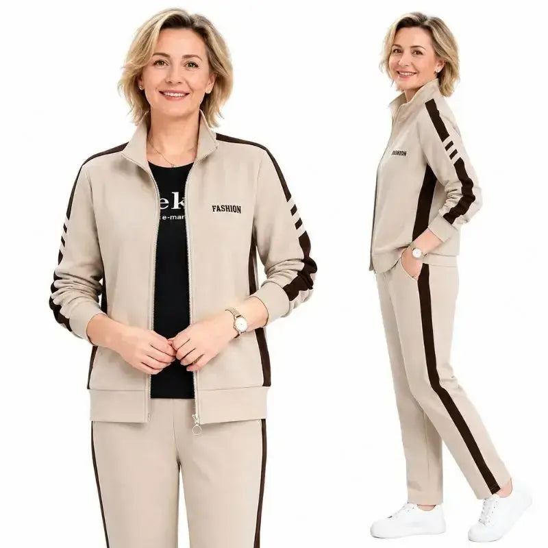 🔥Časově omezená speciální nabídka🔥【M-5XL】【Bunda + kalhoty】😍 Nový podzimní ležérní sportovní set, velká velikost