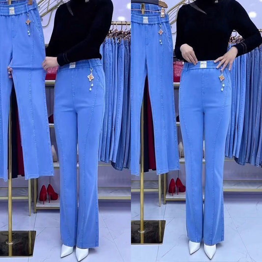 🏆【Nedávné horké výprodeje】👖【S-4XL】Dámské strečové džíny s vysokým pasem