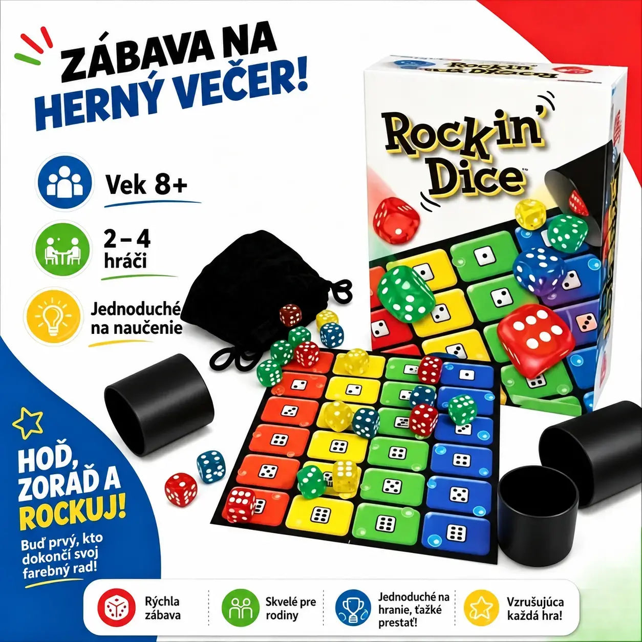 🎲👨‍👩‍👧‍👦Oblíbená kostková společenská hra: Ligreto