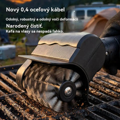 🔋🧹 Bezdrátový elektrický čistící kartáč na gril – lithiová baterie, multifunkční a snadno použitelná 🔥🍖