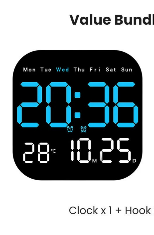 🛏️ Digitální hodiny s dvojím využitím pro domácnost i kancelář