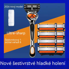 Sada náhradních břitů pro pánský holicí strojek + stojánek – snadno zajistí pohodlné a hladké oholení