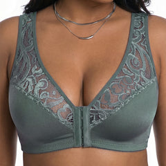 Poslední den – 50% sleva【3dílná sada】【L–4XL】plus size push-up prodyšná podprsenka bez kostic, bezšvový design s předním zapínáním