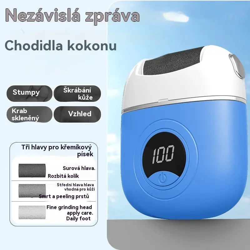 ✨🔥45% sleva za super cenu🔥🦶🛁Nové elektrické kolečko na nohy, odstraňování odumřelé kůže na patách, LED pomocné osvětlení.elektrické kolečko na nohy pro pedikúru