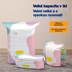 【Sada 5 kusů】 Velký, stlačitelný vakuový úložný sáček: není potřeba pumpička, nepropustný a ideální pro úsporu místa v kufrech i doma