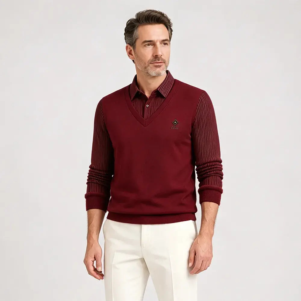👔【M-4XL】Nové pánské zimní polo tričko větších velikostí s límečkem a fleecovou podšívkou.