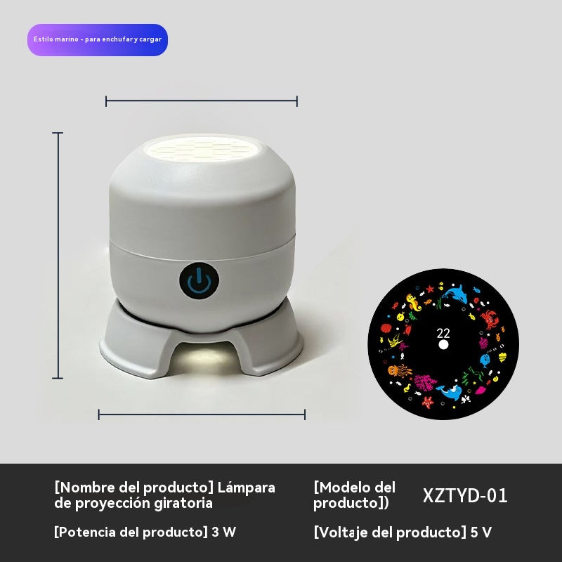Dynamický rotující LED projektor