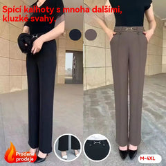 【M-4XL】 Vysoce kvalitní nové stylové módní rovné ležérní kalhoty