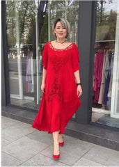 💖【S-5XL】nové šaty, plus size, pohodlné a volné Vynikající kvalita Perfektně padnou všem typům postav