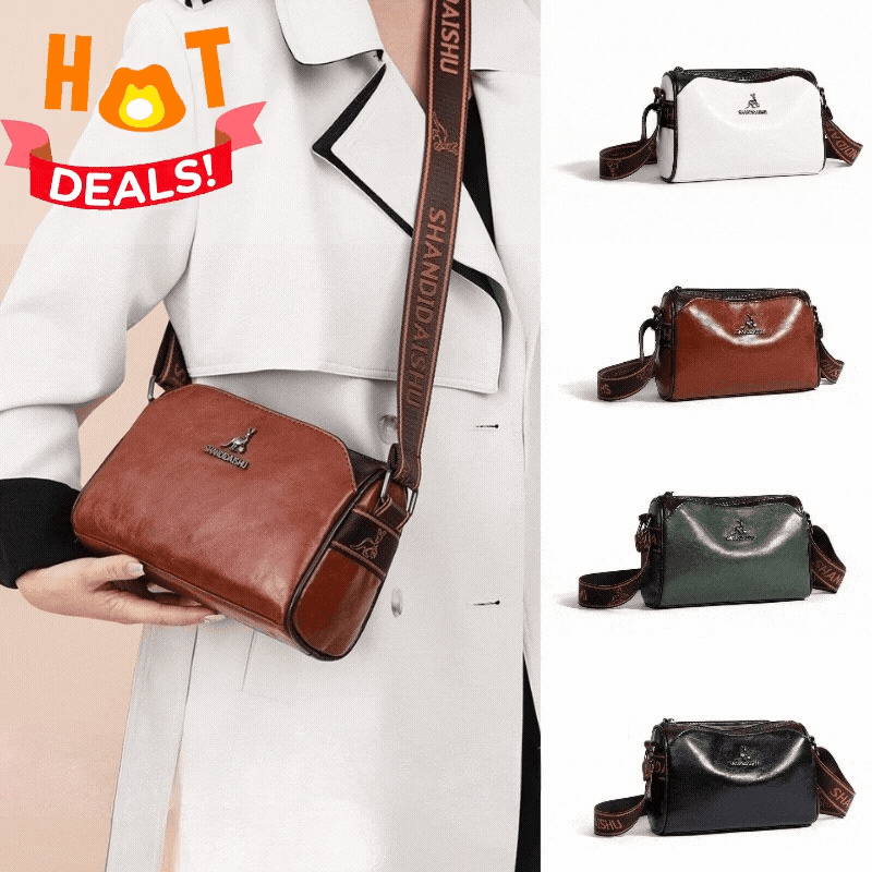🔥👜【Výprodej】👜Dámská měkká kožená kabelka přes rameno s velkou kapacitou