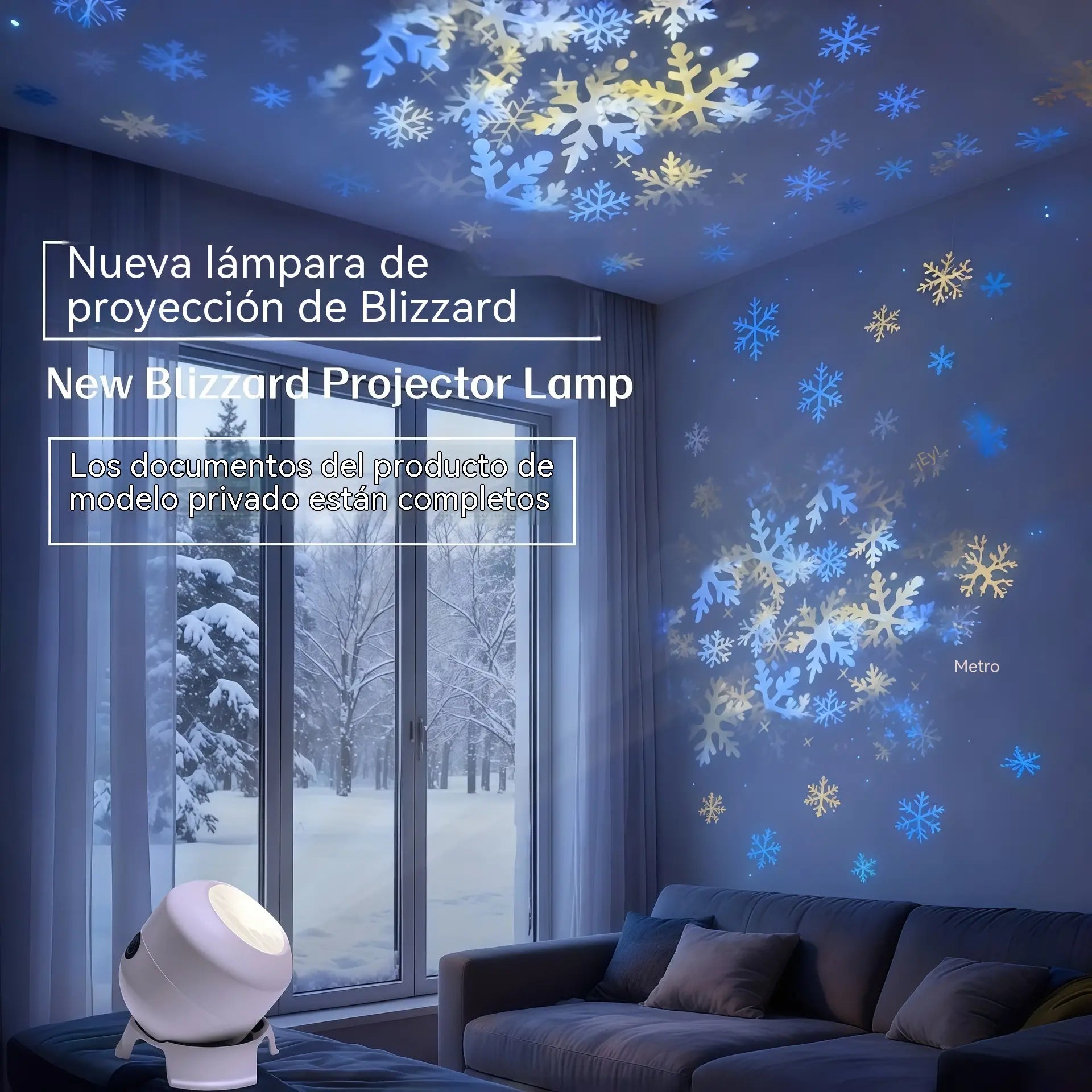 Dynamický rotující LED projektor