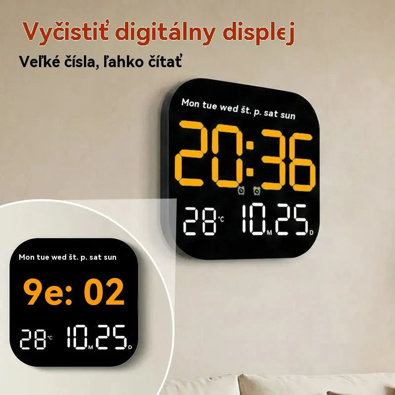 🛏️ Digitální hodiny s dvojím využitím pro domácnost i kancelář