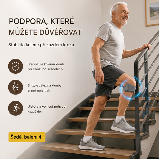 Silikonová sportovní kolenní ortéza na patellu